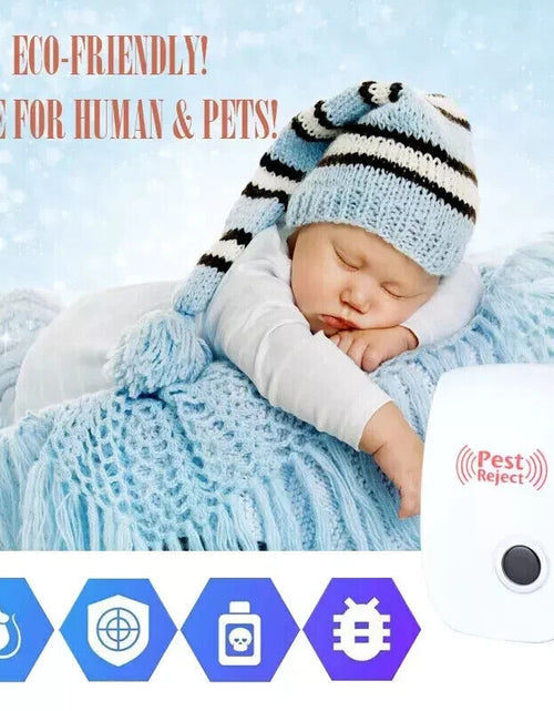 Load image into Gallery viewer, Ultimate Ultrasonic Pest Repeller – Say Goodbye to Mice, Rats, Bugs &amp; Cockroaches

