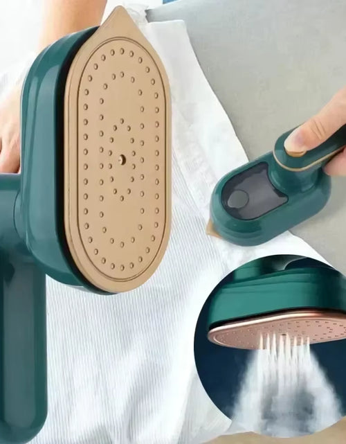 Load image into Gallery viewer, Steamjet Mini Iron – Portable Handheld Rotating Steam Iron for Home &amp; Travel
