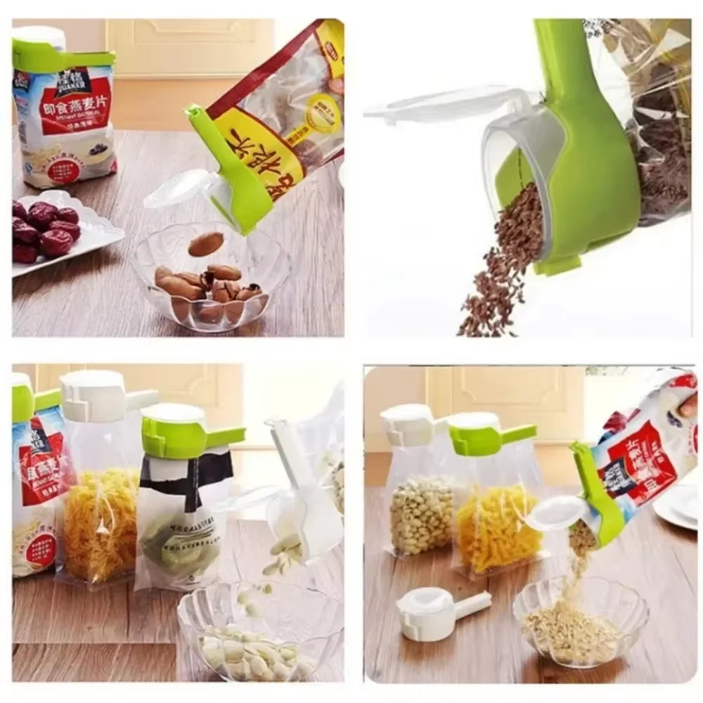 Snap-Fresh™ Sealing Clip – Keep Snacks Crisp, Fresh & Ready to Pour!