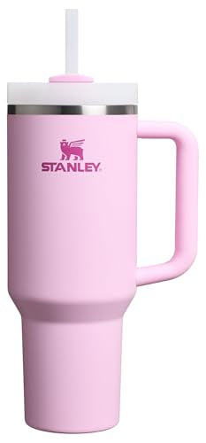 Stanley Quencher H2.0 Tumbler with Handle and Straw 30 oz | Flowstate 3-Position Lid | Cup Holder Compatible for Travel | Insulated Stainless Steel Cup | BPA-Free | Cherry Blossom