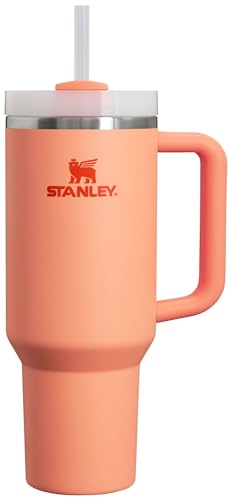 Stanley Quencher H2.0 Tumbler with Handle and Straw 30 oz | Flowstate 3-Position Lid | Cup Holder Compatible for Travel | Insulated Stainless Steel Cup | BPA-Free | Cherry Blossom