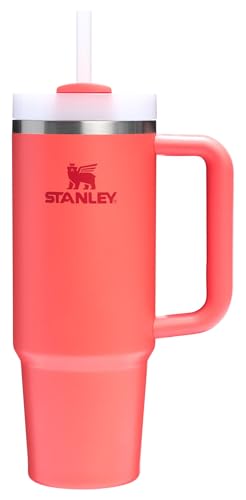 Stanley Quencher H2.0 Tumbler with Handle and Straw 30 oz | Flowstate 3-Position Lid | Cup Holder Compatible for Travel | Insulated Stainless Steel Cup | BPA-Free | Cherry Blossom