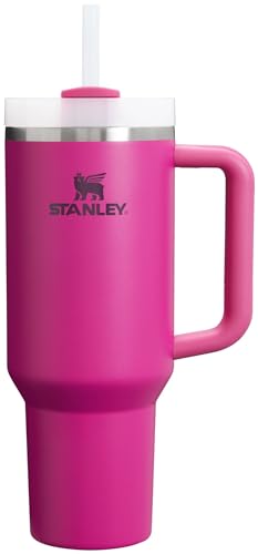 Stanley Quencher H2.0 Tumbler with Handle and Straw 30 oz | Flowstate 3-Position Lid | Cup Holder Compatible for Travel | Insulated Stainless Steel Cup | BPA-Free | Cherry Blossom