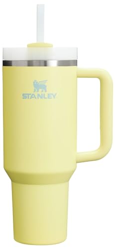 Stanley Quencher H2.0 Tumbler with Handle and Straw 30 oz | Flowstate 3-Position Lid | Cup Holder Compatible for Travel | Insulated Stainless Steel Cup | BPA-Free | Cherry Blossom