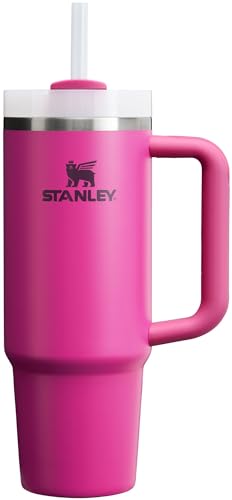 Stanley Quencher H2.0 Tumbler with Handle and Straw 30 oz | Flowstate 3-Position Lid | Cup Holder Compatible for Travel | Insulated Stainless Steel Cup | BPA-Free | Cherry Blossom