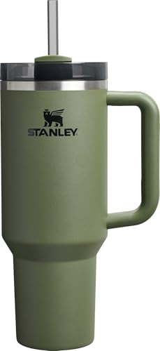 Stanley Quencher H2.0 Tumbler with Handle and Straw 30 oz | Flowstate 3-Position Lid | Cup Holder Compatible for Travel | Insulated Stainless Steel Cup | BPA-Free | Cherry Blossom