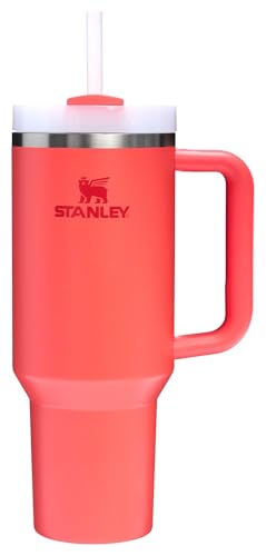 Stanley Quencher H2.0 Tumbler with Handle and Straw 30 oz | Flowstate 3-Position Lid | Cup Holder Compatible for Travel | Insulated Stainless Steel Cup | BPA-Free | Cherry Blossom