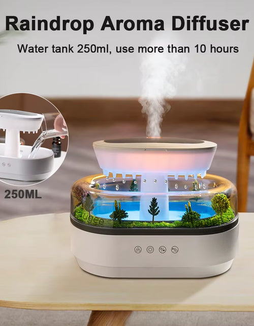 Load image into Gallery viewer, Auramist Raindrop Humidifier – Aromatherapy Diffuser with Rainbow Light &amp; Essential Oil Benefits for Home
