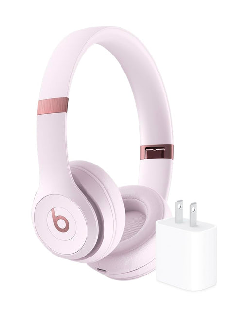 Load image into Gallery viewer, Beats Solo 4 - Wireless Bluetooth On-Ear Headphones, Apple &amp; Android Compatible, Up to 50 Hours of Battery Life - Cloud Pink
