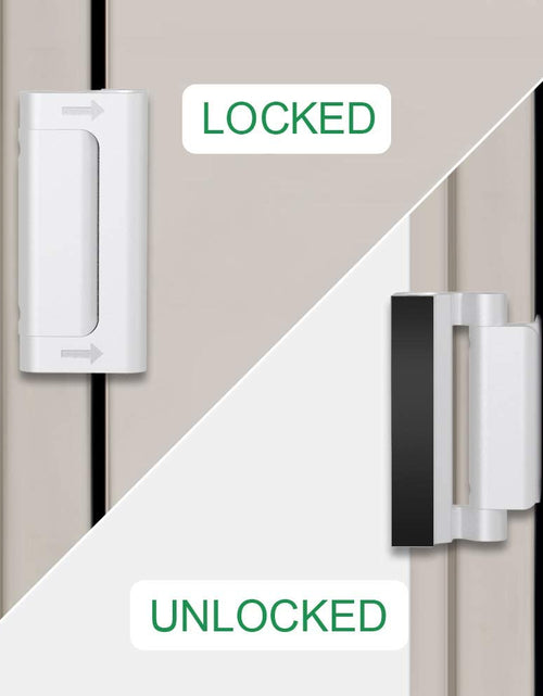 Load image into Gallery viewer, Home Security Door Reinforcement Lock - Upgraded Safety Childproof Locks Hardware for Inward Swinging Door , Extra Night Add a inside Withstands 800Lbs Deadbolt Latch , Guard Bedroom Patio
