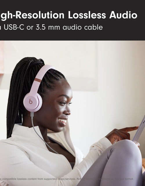 Load image into Gallery viewer, Beats Solo 4 - Wireless Bluetooth On-Ear Headphones, Apple &amp; Android Compatible, Up to 50 Hours of Battery Life - Cloud Pink

