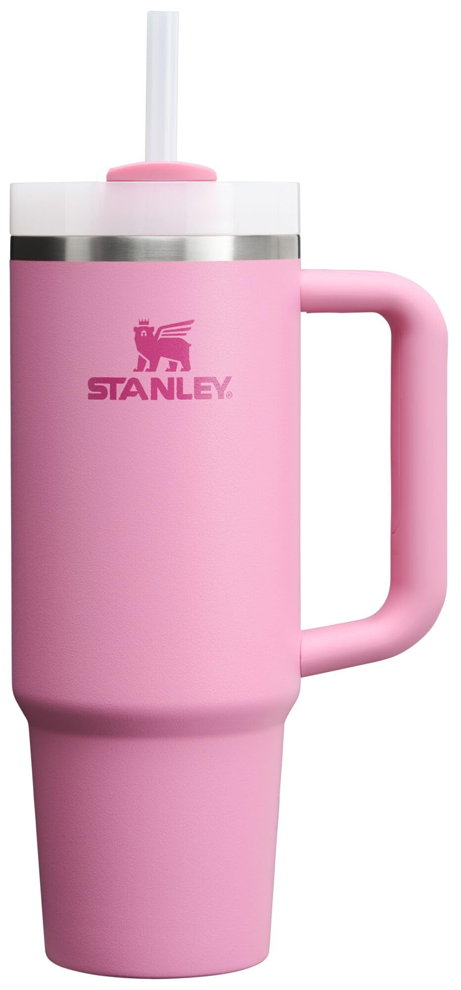 Stanley Quencher H2.0 Tumbler with Handle and Straw 30 oz | Flowstate 3-Position Lid | Cup Holder Compatible for Travel | Insulated Stainless Steel Cup | BPA-Free | Cherry Blossom
