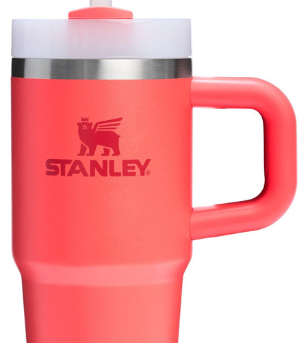 Stanley Quencher H2.0 Tumbler with Handle and Straw 30 oz | Flowstate 3-Position Lid | Cup Holder Compatible for Travel | Insulated Stainless Steel Cup | BPA-Free | Cherry Blossom