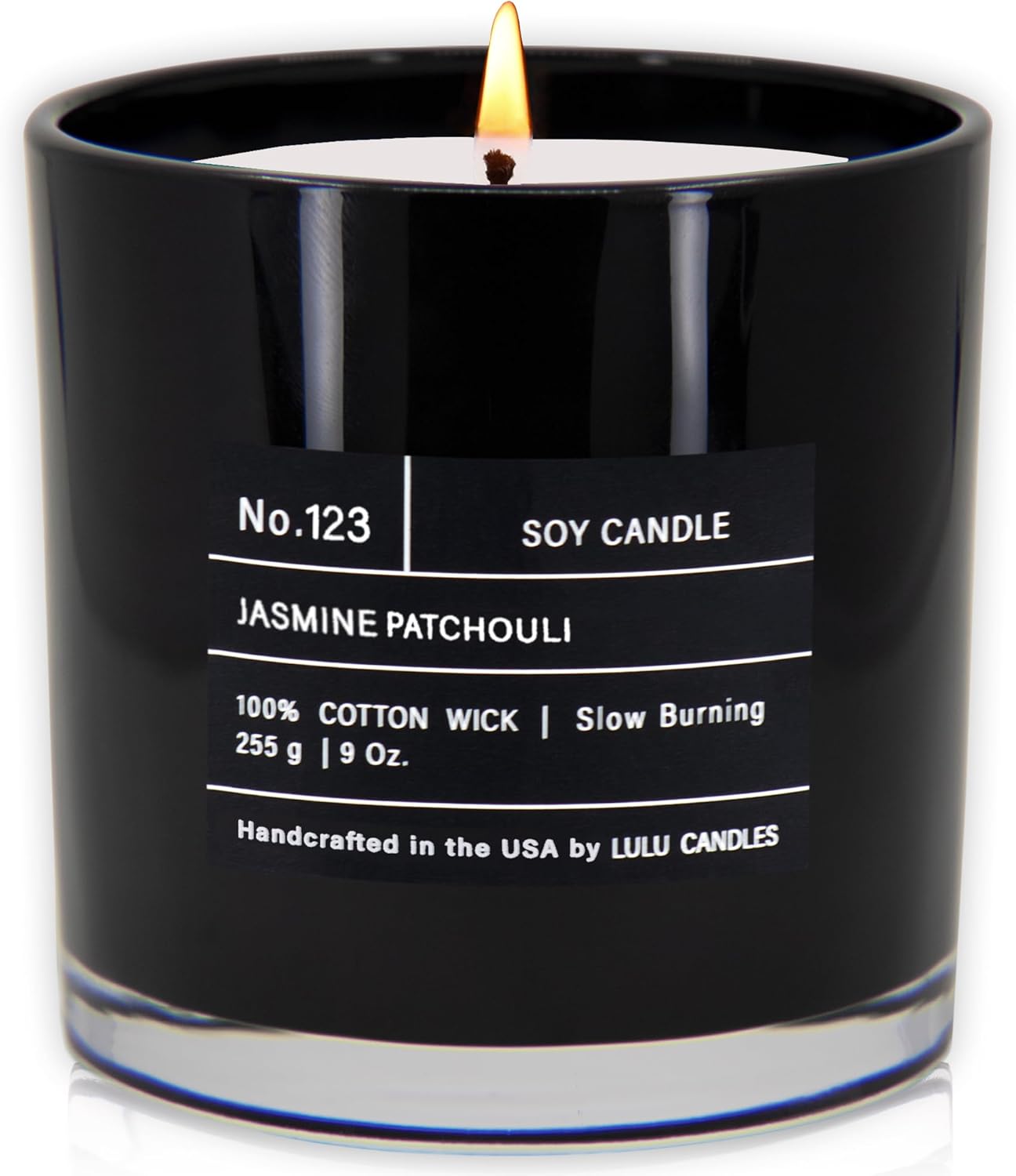 Lulu Candles | Smokey Vanilla | Smells Like Wood & Vanilla | Luxury Scented Soy Jar Candle | Hand Poured in The USA | Highly Scented Long Lasting (9 Oz.)