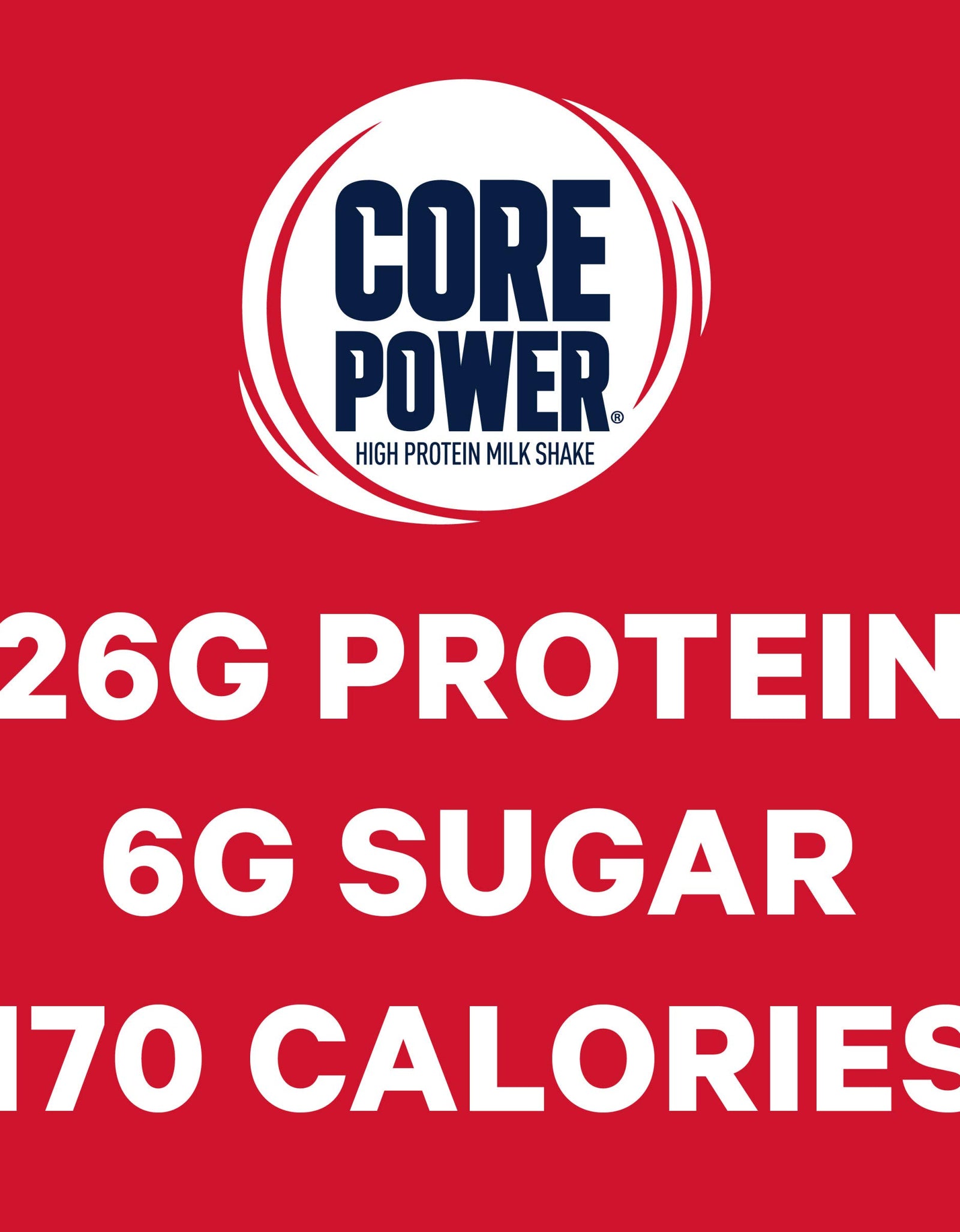 Core Power Protein Shake, Chocolate, 26g Bottle, 14oz, 12 Pack