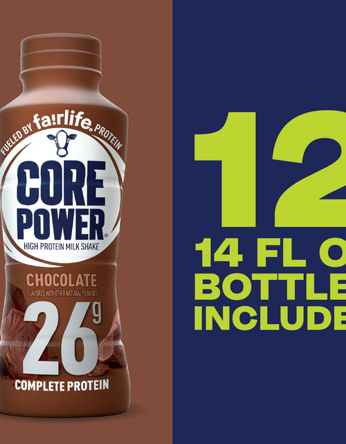 Load image into Gallery viewer, Core Power Protein Shake, Chocolate, 26g Bottle, 14oz, 12 Pack
