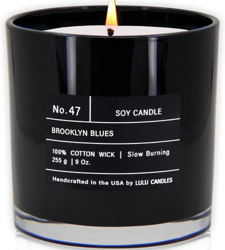 Lulu Candles | Smokey Vanilla | Smells Like Wood & Vanilla | Luxury Scented Soy Jar Candle | Hand Poured in The USA | Highly Scented Long Lasting (9 Oz.)