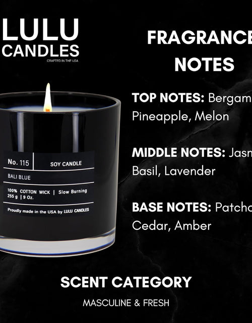 Load image into Gallery viewer, Lulu Candles | Smokey Vanilla | Smells Like Wood &amp; Vanilla | Luxury Scented Soy Jar Candle | Hand Poured in The USA | Highly Scented Long Lasting (9 Oz.)
