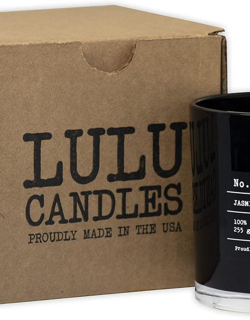 Load image into Gallery viewer, Lulu Candles | Smokey Vanilla | Smells Like Wood &amp; Vanilla | Luxury Scented Soy Jar Candle | Hand Poured in The USA | Highly Scented Long Lasting (9 Oz.)
