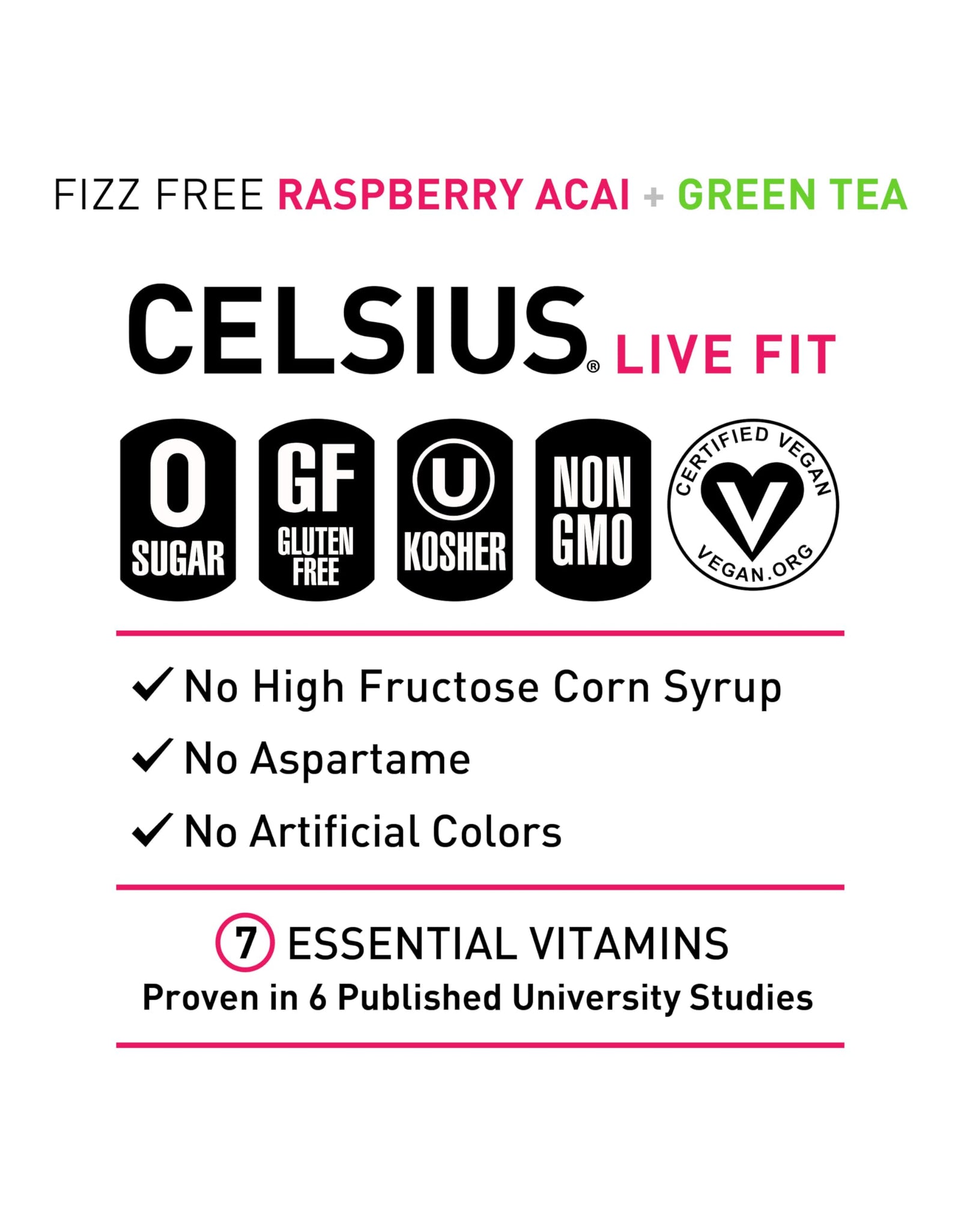 CELSIUS Assorted Flavors Official Variety Pack, Functional Essential Energy Drinks, 12 Fl Oz (Pack of 12)