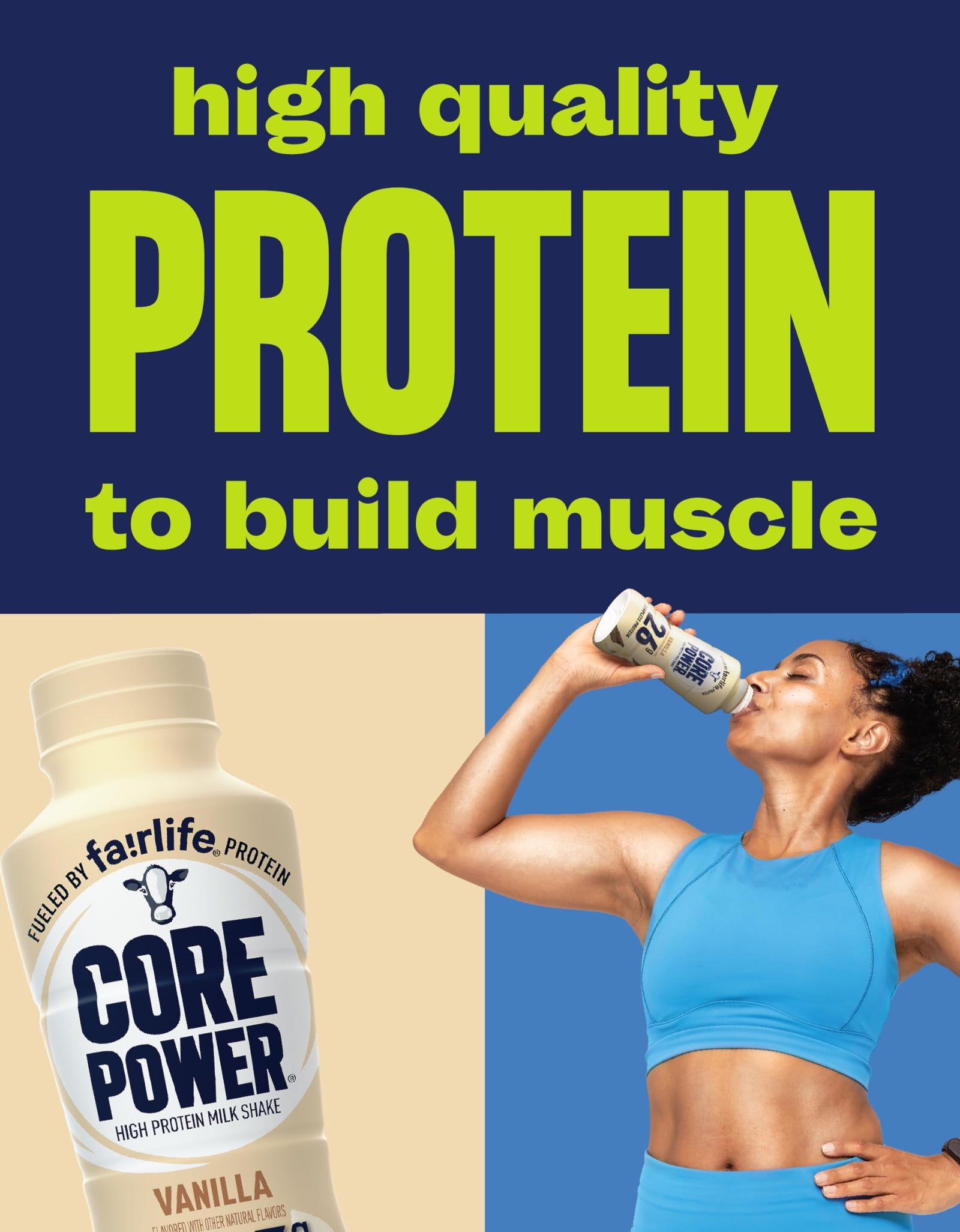 Core Power Protein Shake, Chocolate, 26g Bottle, 14oz, 12 Pack