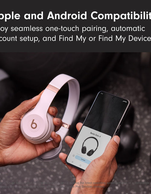 Load image into Gallery viewer, Beats Solo 4 - Wireless Bluetooth On-Ear Headphones, Apple &amp; Android Compatible, Up to 50 Hours of Battery Life - Cloud Pink
