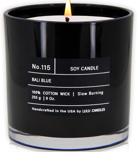 Lulu Candles | Smokey Vanilla | Smells Like Wood & Vanilla | Luxury Scented Soy Jar Candle | Hand Poured in The USA | Highly Scented Long Lasting (9 Oz.)