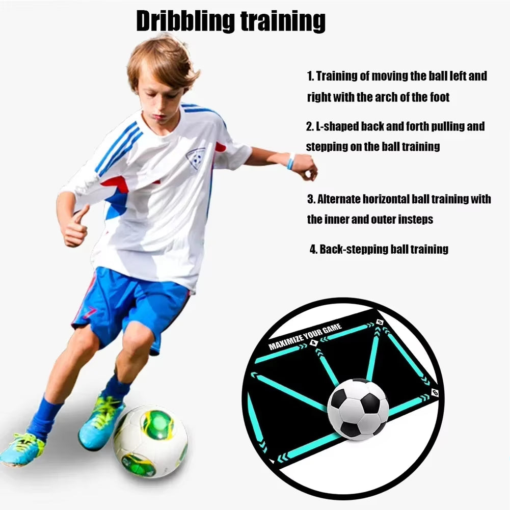 Kickmaster Pro – Kids’ Non-Slip Soccer Training Mat for Home Practice & Play