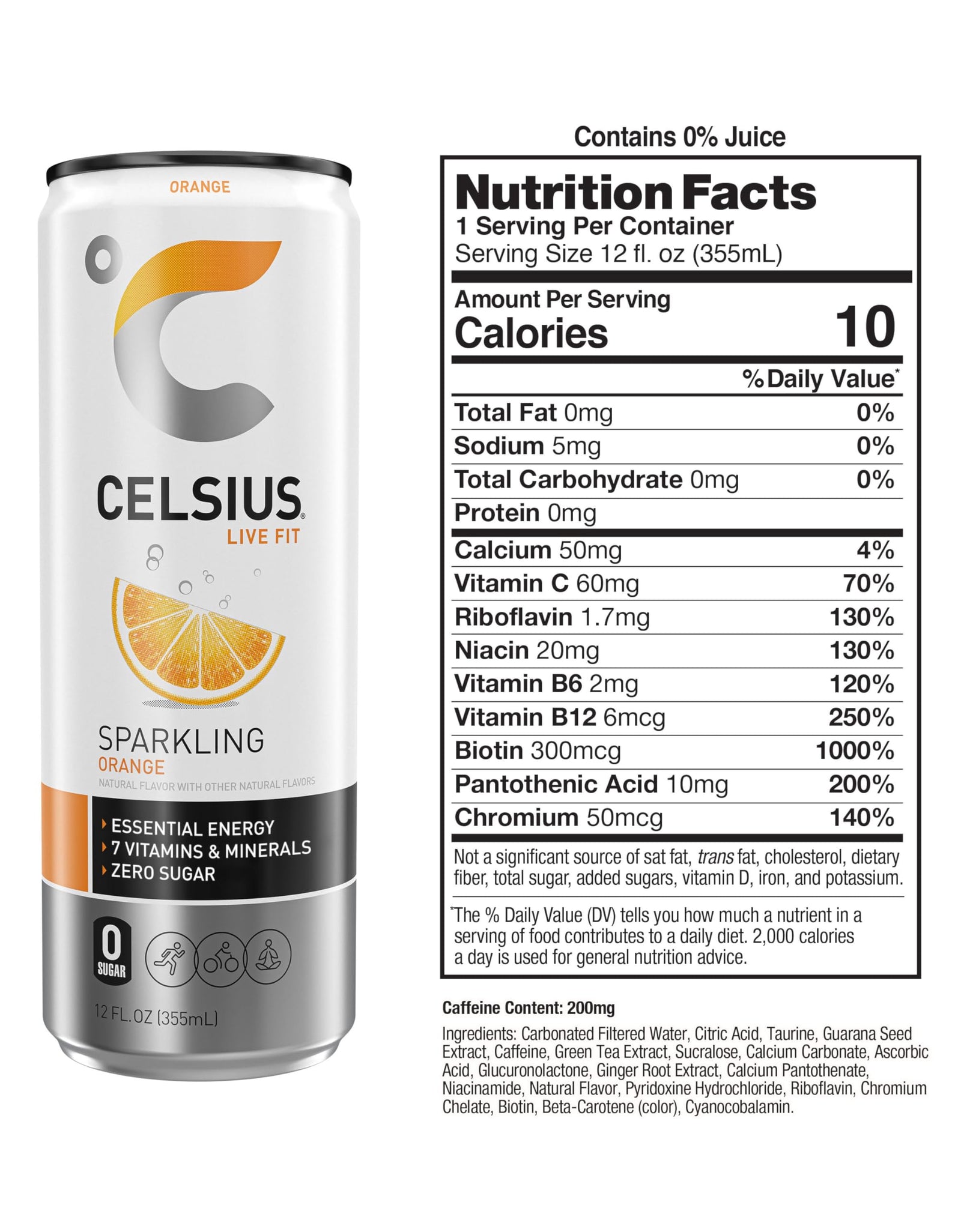 CELSIUS Assorted Flavors Official Variety Pack, Functional Essential Energy Drinks, 12 Fl Oz (Pack of 12)