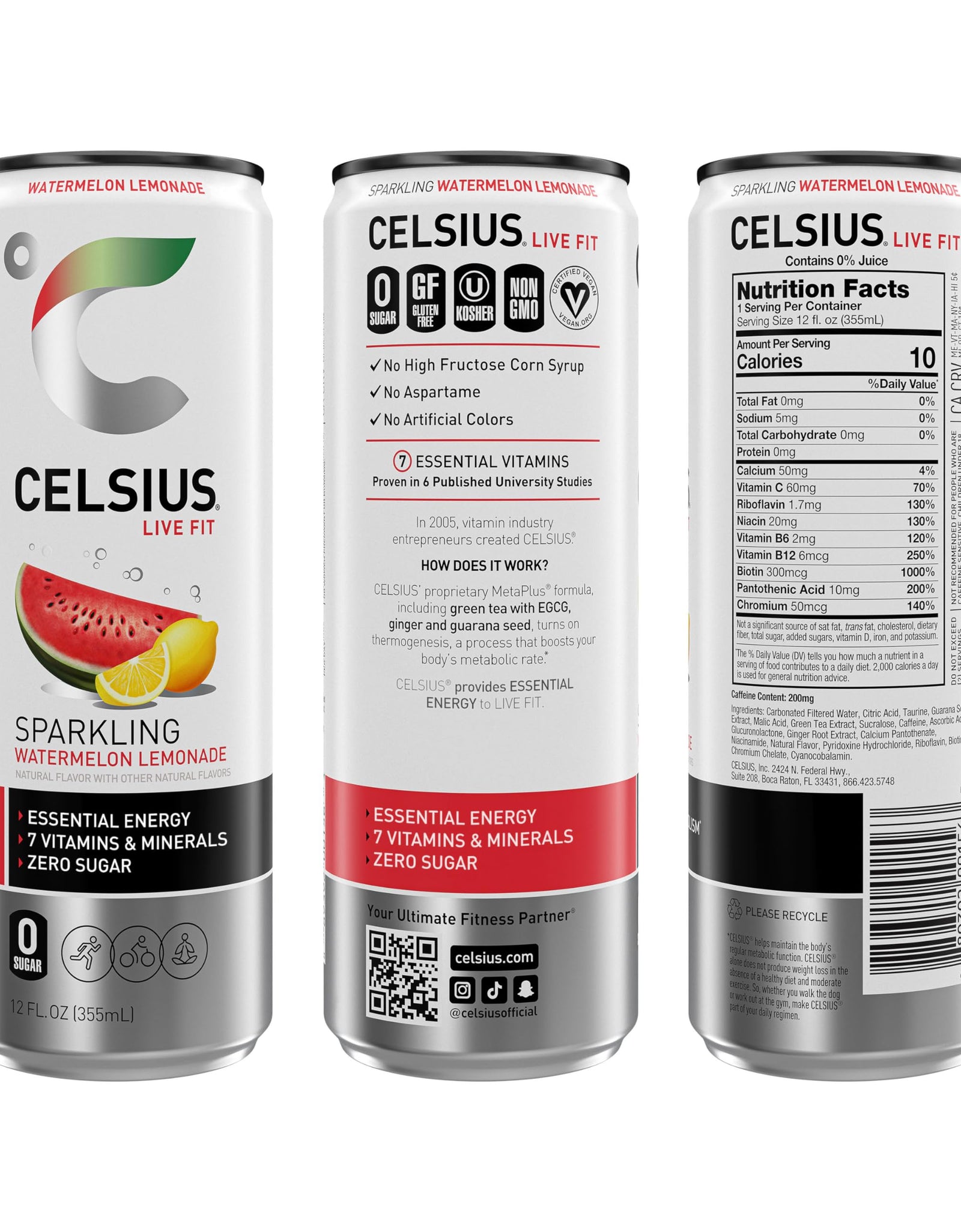 CELSIUS Assorted Flavors Official Variety Pack, Functional Essential Energy Drinks, 12 Fl Oz (Pack of 12)