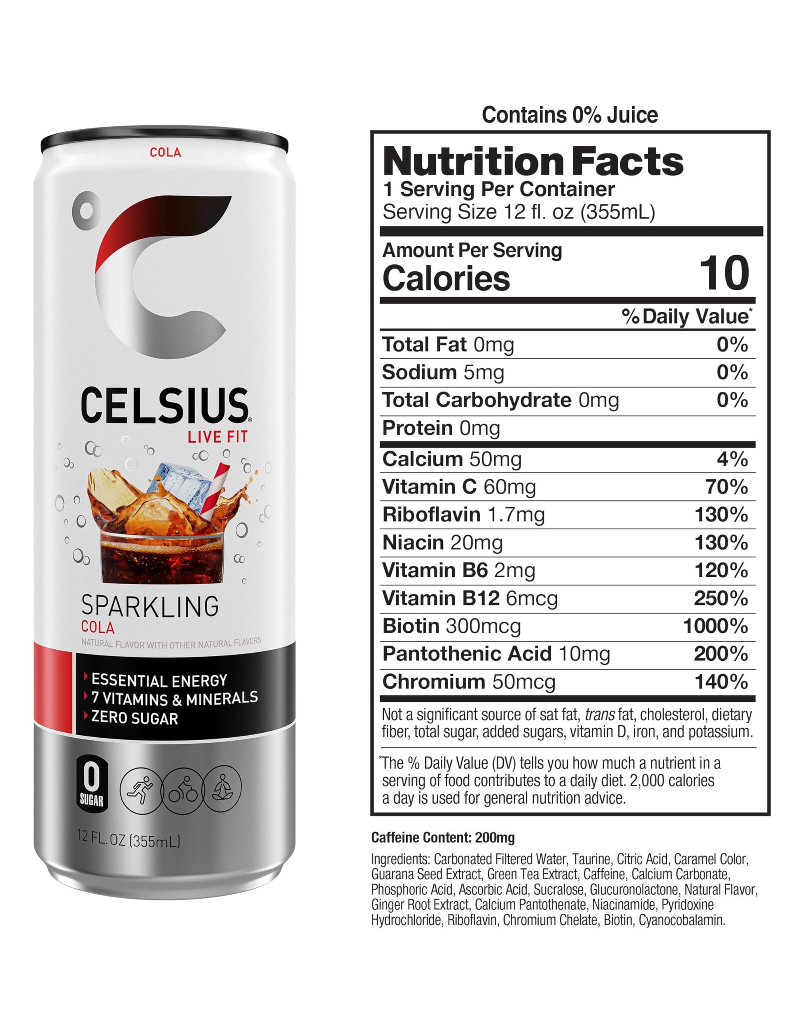 CELSIUS Assorted Flavors Official Variety Pack, Functional Essential Energy Drinks, 12 Fl Oz (Pack of 12)