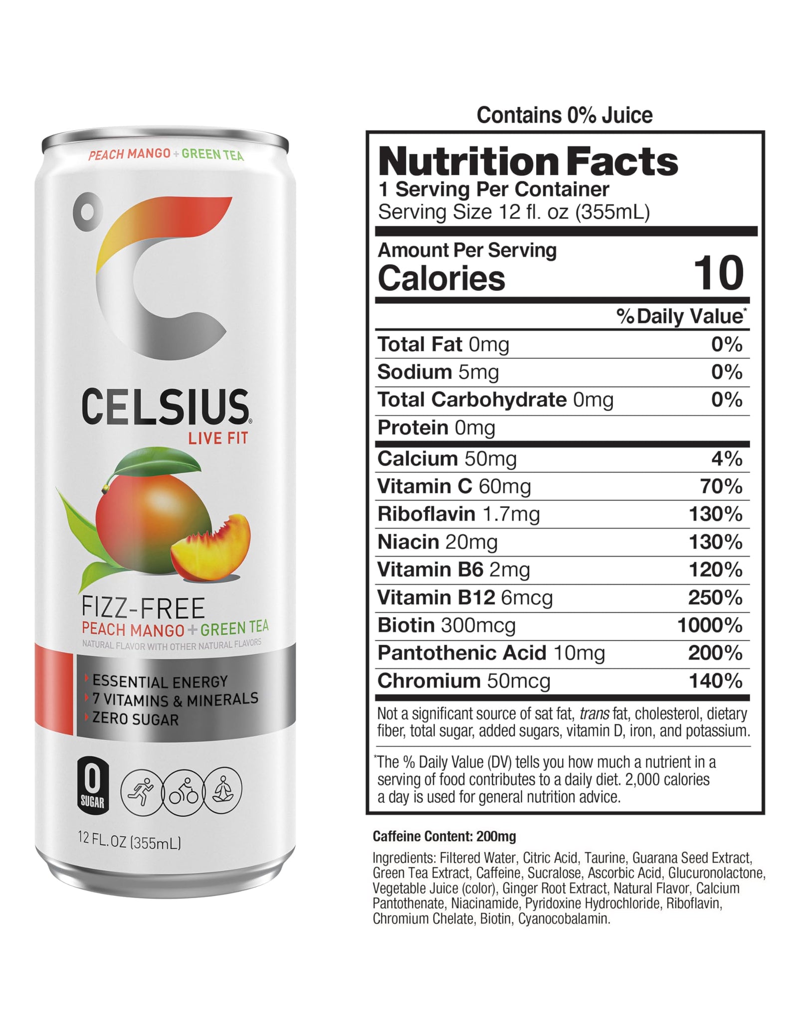 CELSIUS Assorted Flavors Official Variety Pack, Functional Essential Energy Drinks, 12 Fl Oz (Pack of 12)