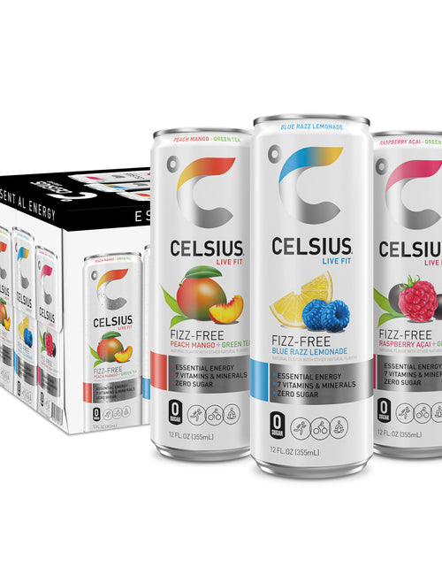 Load image into Gallery viewer, CELSIUS Assorted Flavors Official Variety Pack, Functional Essential Energy Drinks, 12 Fl Oz (Pack of 12)
