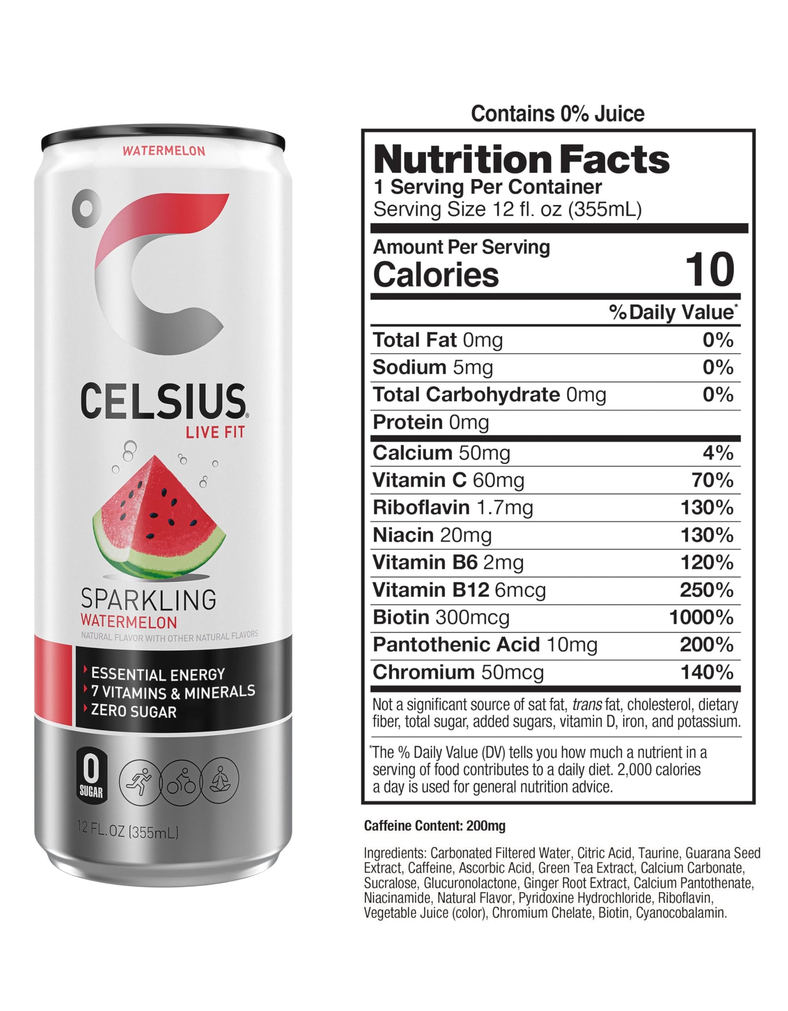CELSIUS Assorted Flavors Official Variety Pack, Functional Essential Energy Drinks, 12 Fl Oz (Pack of 12)
