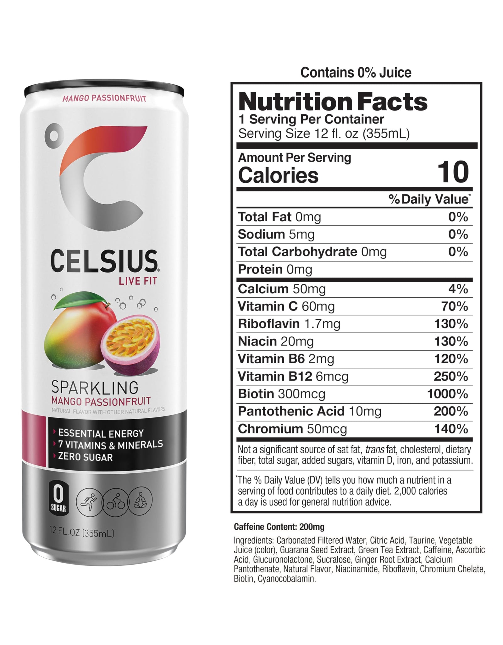 CELSIUS Assorted Flavors Official Variety Pack, Functional Essential Energy Drinks, 12 Fl Oz (Pack of 12)