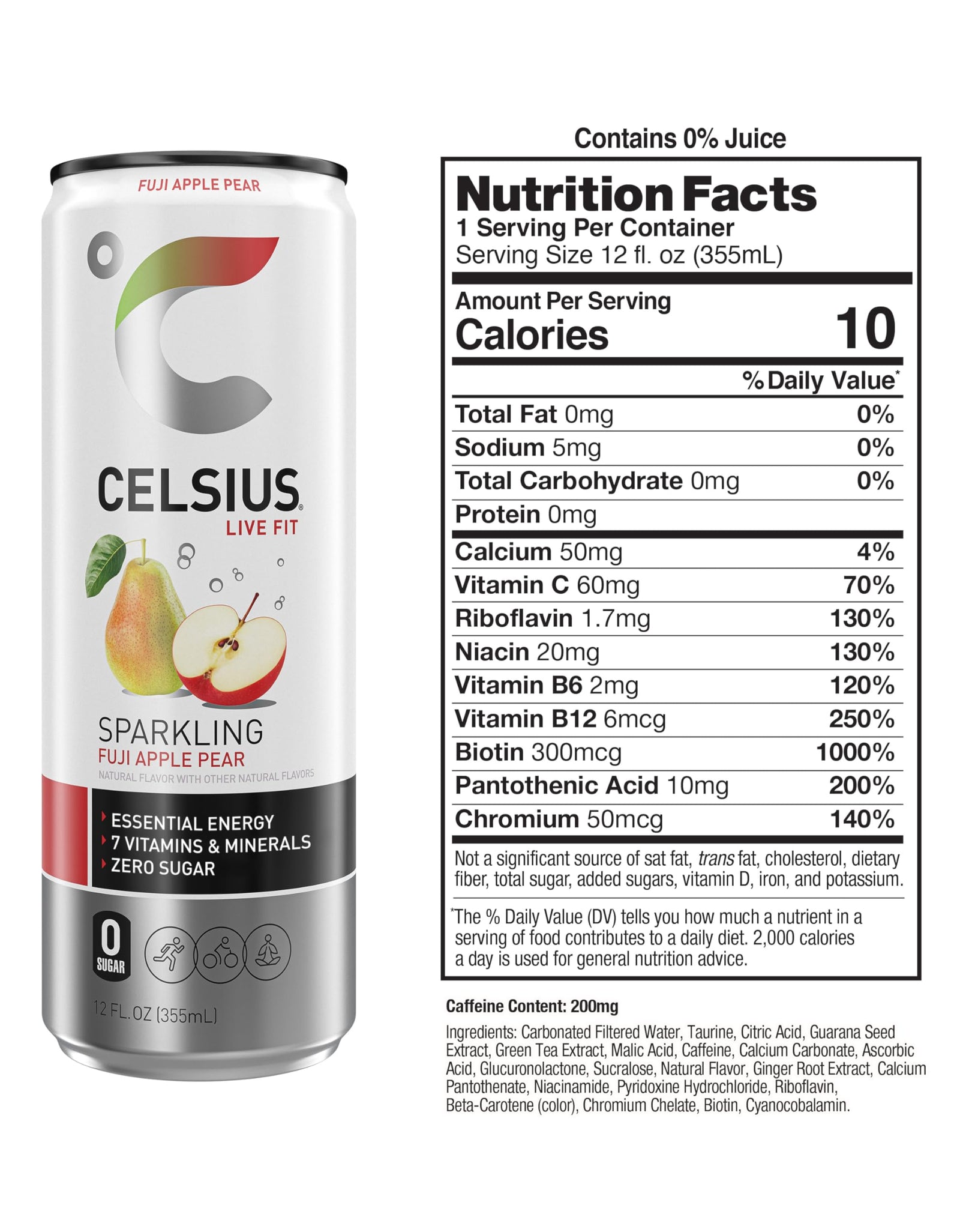 CELSIUS Assorted Flavors Official Variety Pack, Functional Essential Energy Drinks, 12 Fl Oz (Pack of 12)