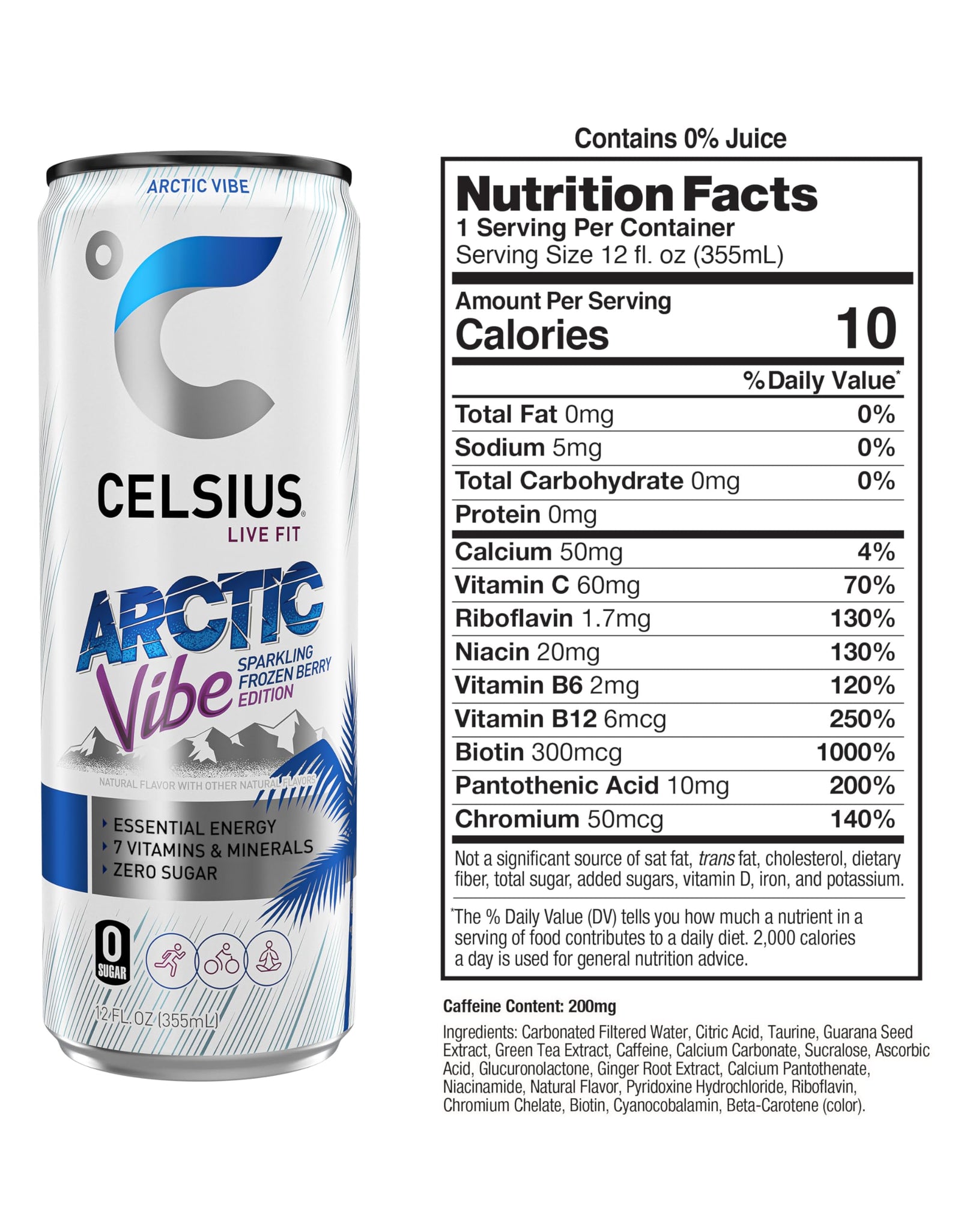 CELSIUS Assorted Flavors Official Variety Pack, Functional Essential Energy Drinks, 12 Fl Oz (Pack of 12)