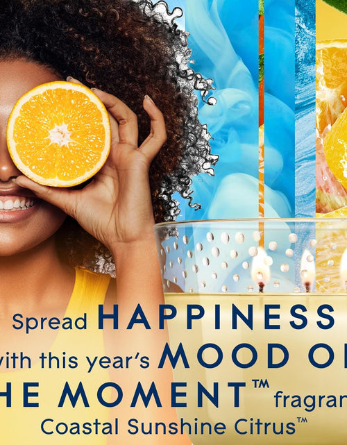 Load image into Gallery viewer, Glade Scented 3-Wick Candle Jar, Coastal Sunshine Citrus, Fragrance Infused with Essential Oils, 6.8 oz
