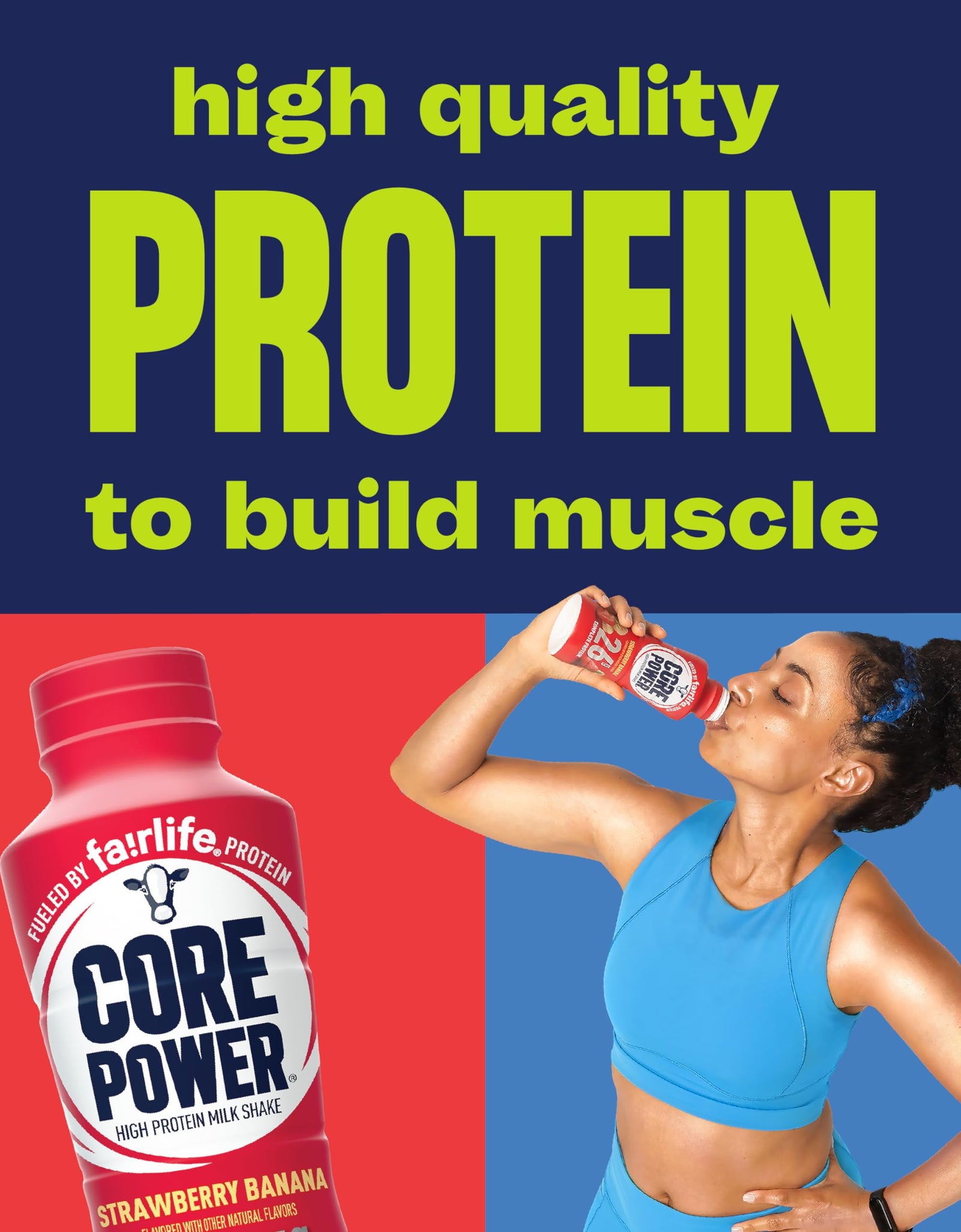 Core Power Protein Shake, Chocolate, 26g Bottle, 14oz, 12 Pack
