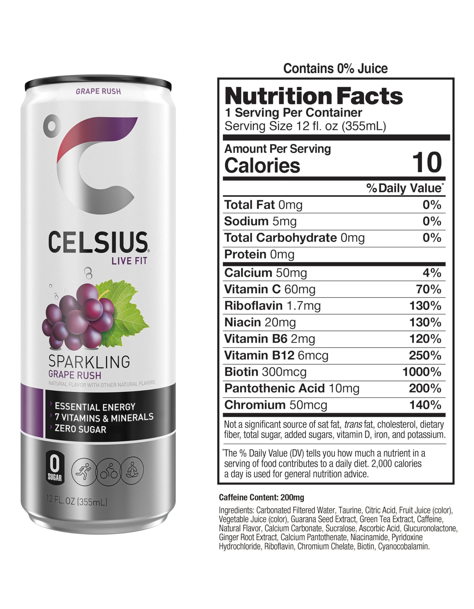 CELSIUS Assorted Flavors Official Variety Pack, Functional Essential Energy Drinks, 12 Fl Oz (Pack of 12)