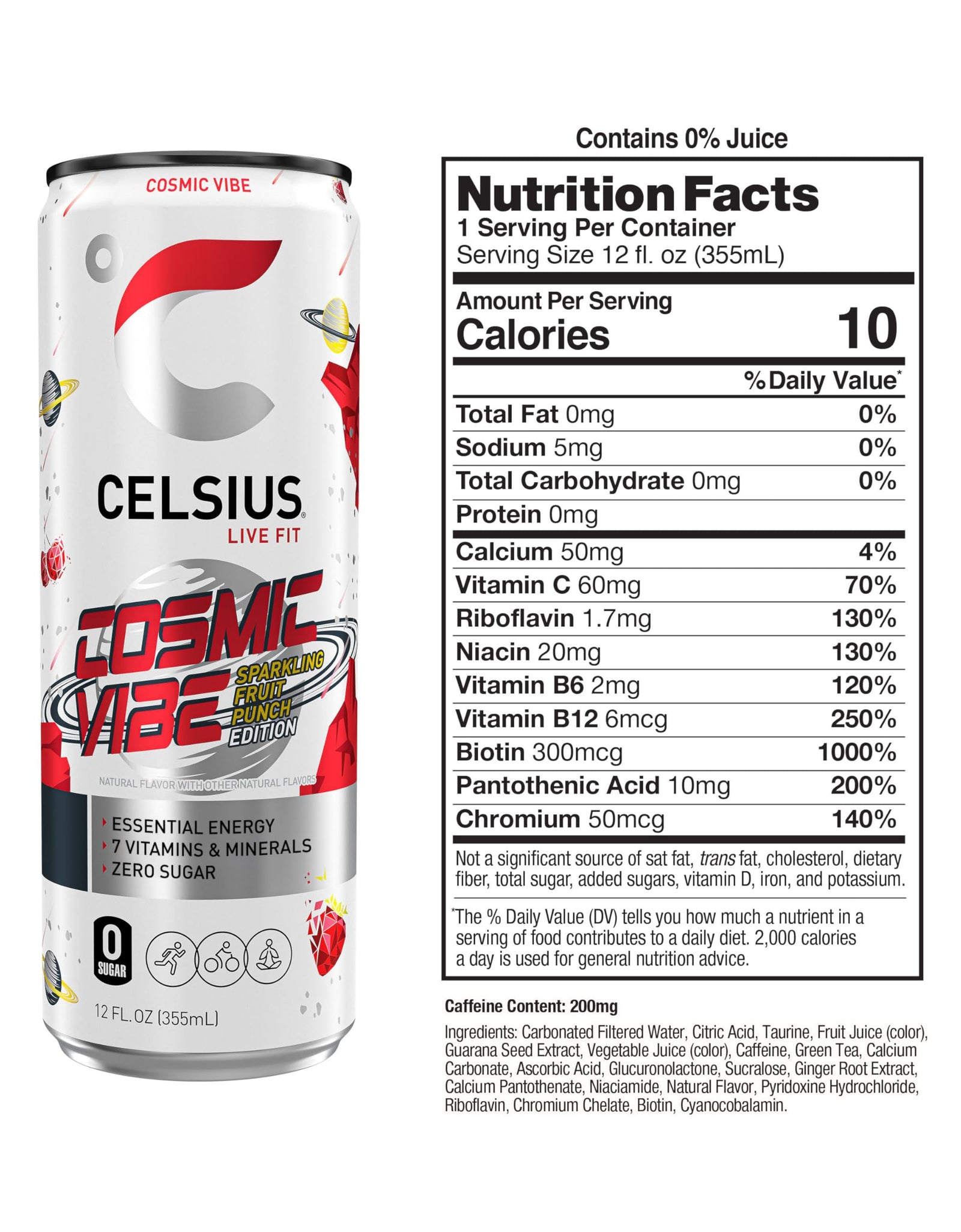 CELSIUS Assorted Flavors Official Variety Pack, Functional Essential Energy Drinks, 12 Fl Oz (Pack of 12)