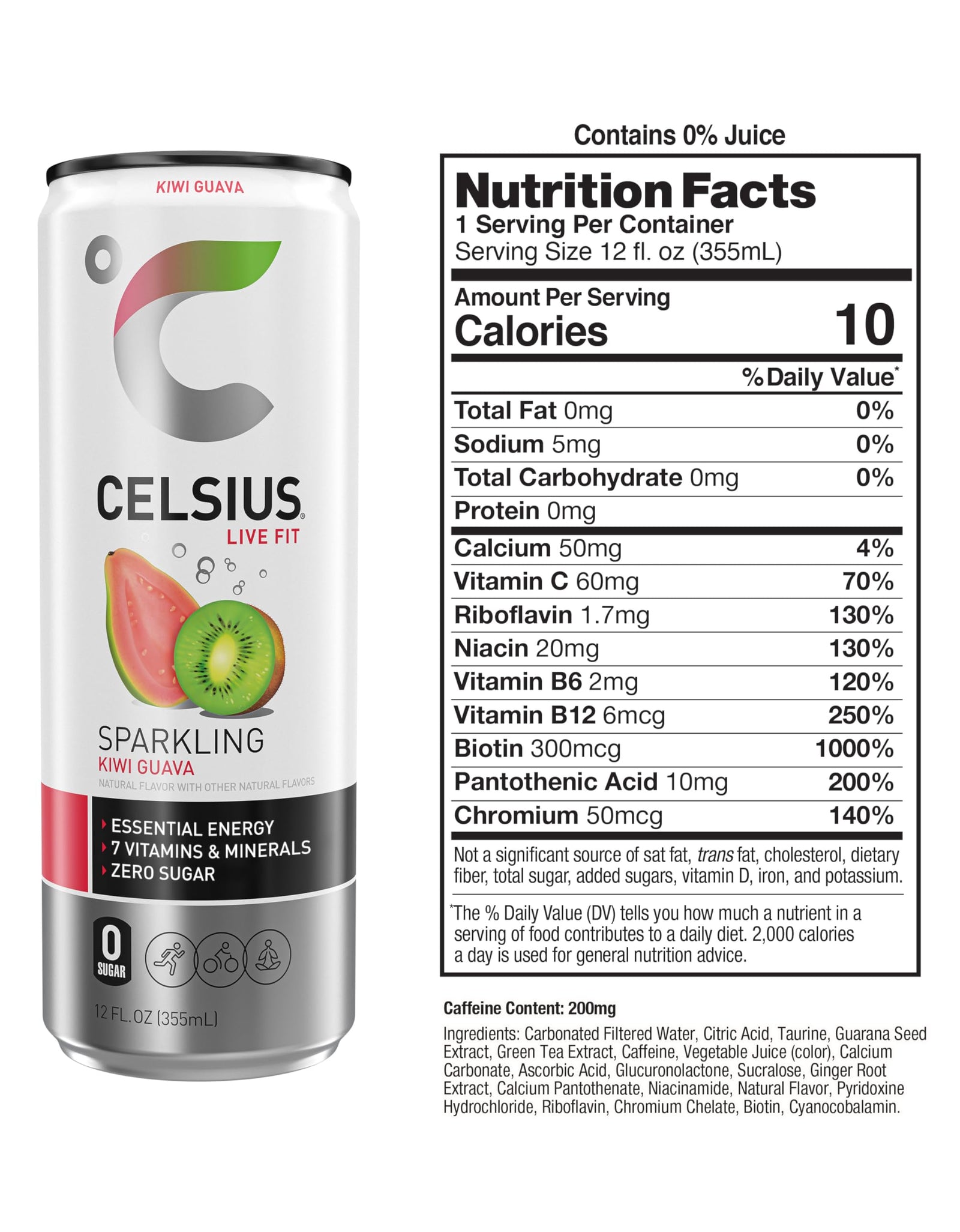 CELSIUS Assorted Flavors Official Variety Pack, Functional Essential Energy Drinks, 12 Fl Oz (Pack of 12)