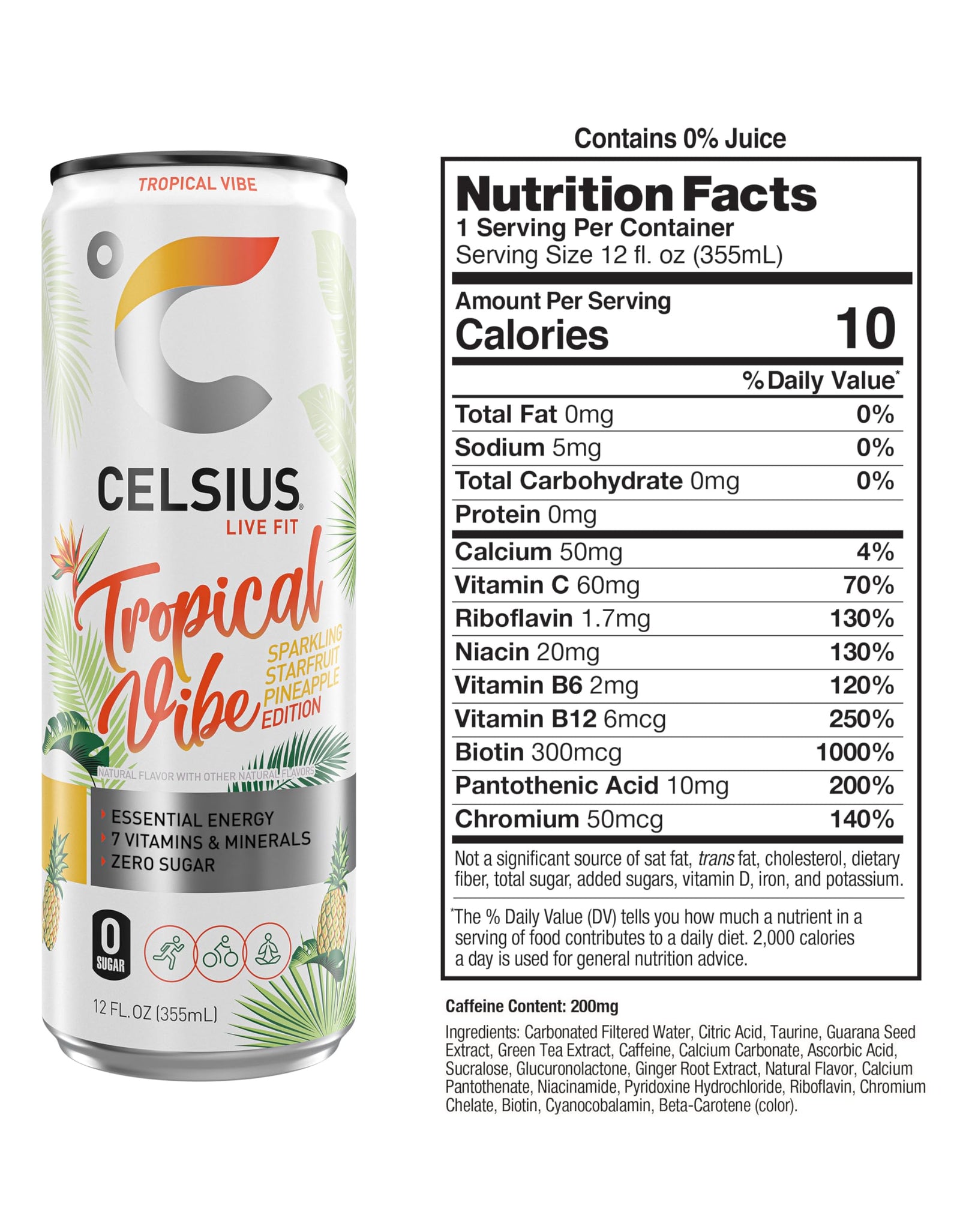 CELSIUS Assorted Flavors Official Variety Pack, Functional Essential Energy Drinks, 12 Fl Oz (Pack of 12)