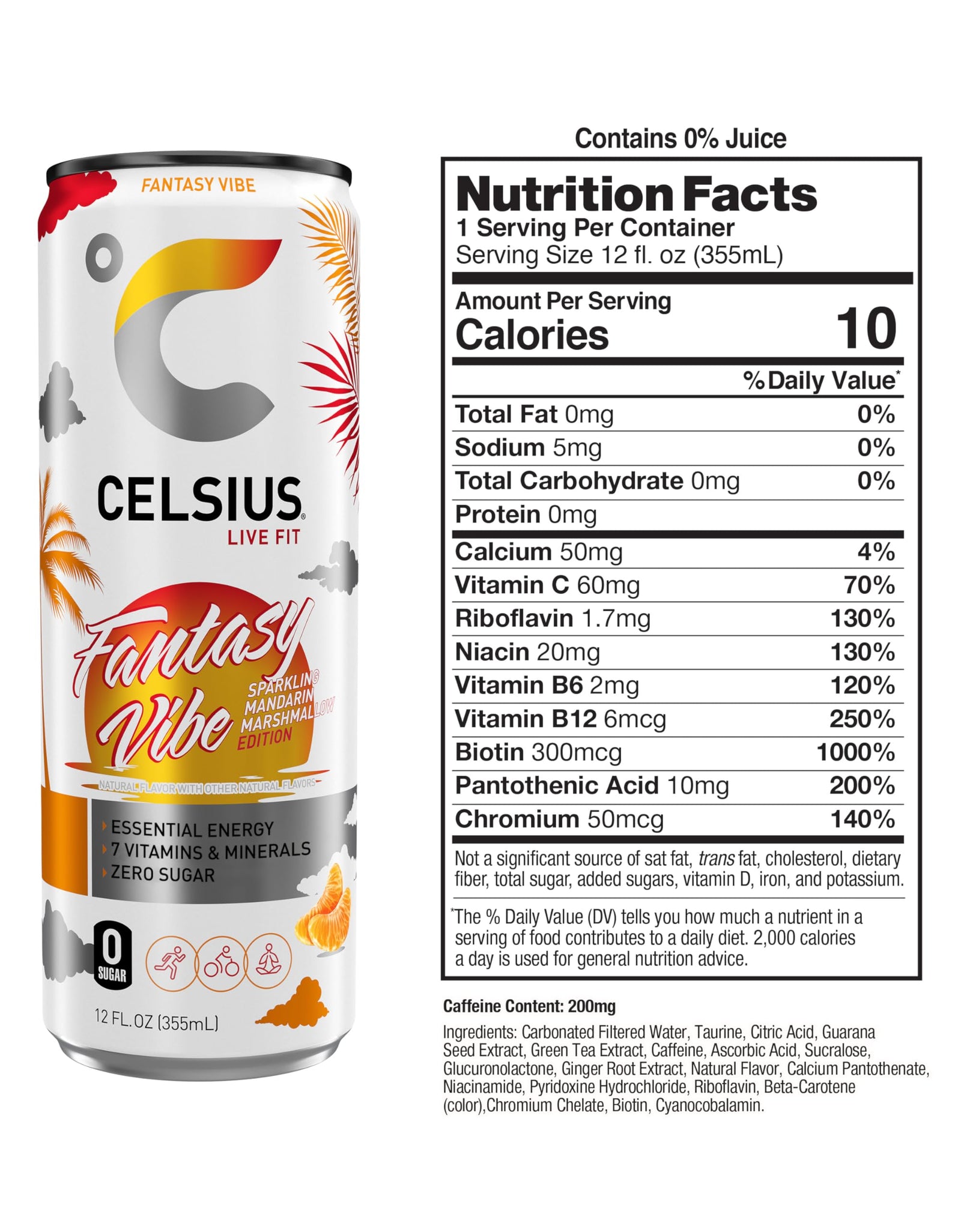 CELSIUS Assorted Flavors Official Variety Pack, Functional Essential Energy Drinks, 12 Fl Oz (Pack of 12)