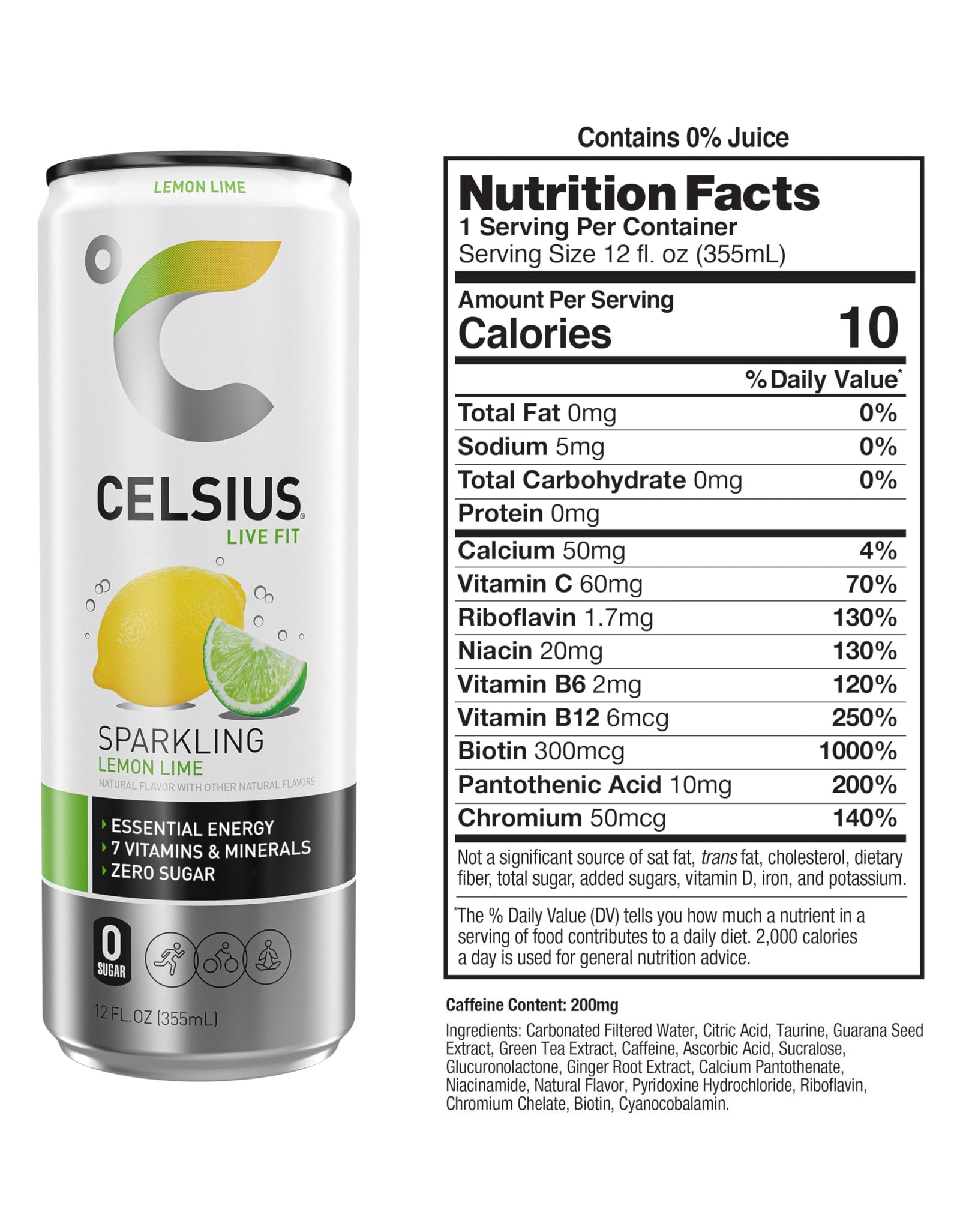 CELSIUS Assorted Flavors Official Variety Pack, Functional Essential Energy Drinks, 12 Fl Oz (Pack of 12)