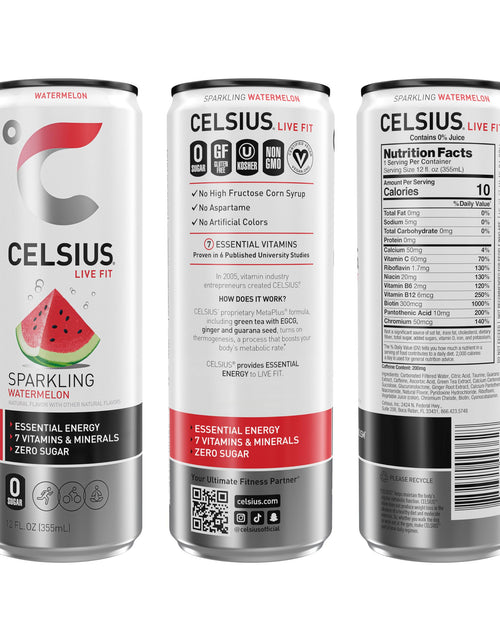 Load image into Gallery viewer, CELSIUS Assorted Flavors Official Variety Pack, Functional Essential Energy Drinks, 12 Fl Oz (Pack of 12)
