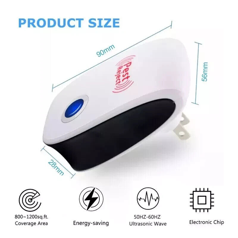 Ultimate Ultrasonic Pest Repeller – Say Goodbye to Mice, Rats, Bugs & Cockroaches