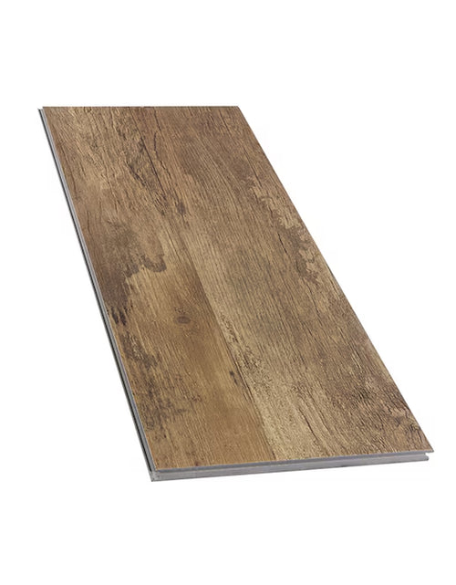 Load image into Gallery viewer, Sunflour Point Brown Wood Look 12-Mil X 7-In W X 48-In L Waterproof and Water Resistant Interlocking Luxury Vinyl Plank Flooring ( 18.78-Sq Ft Carton )
