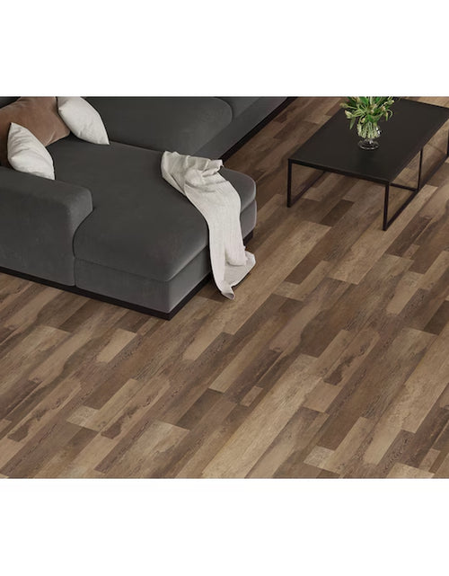 Load image into Gallery viewer, Sunflour Point Brown Wood Look 12-Mil X 7-In W X 48-In L Waterproof and Water Resistant Interlocking Luxury Vinyl Plank Flooring ( 18.78-Sq Ft Carton )
