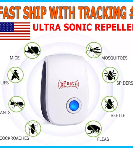 Ultimate Ultrasonic Pest Repeller – Say Goodbye to Mice, Rats, Bugs & Cockroaches